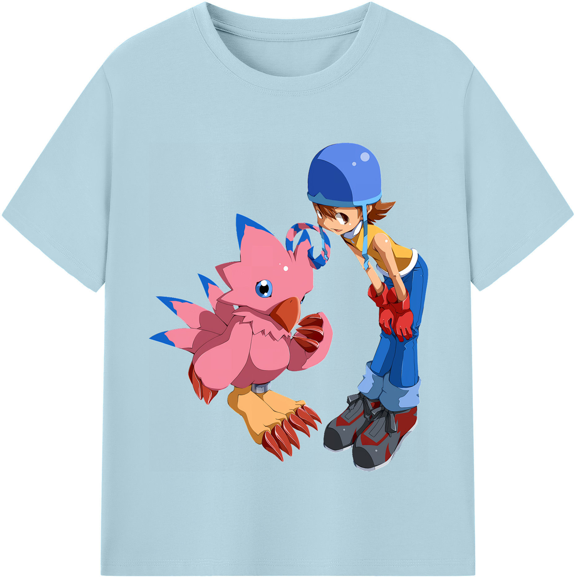 （画像用） Digimon デジタルモンスター/デジモン 綿100％半袖Tシャツ（フロントプリント）
